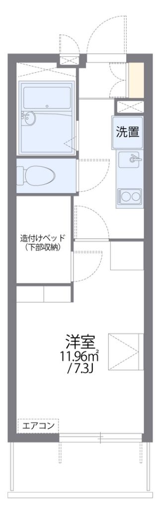 レオパレスマリーンブルー 間取り