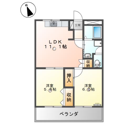 ディアグレイス・５０ 間取り