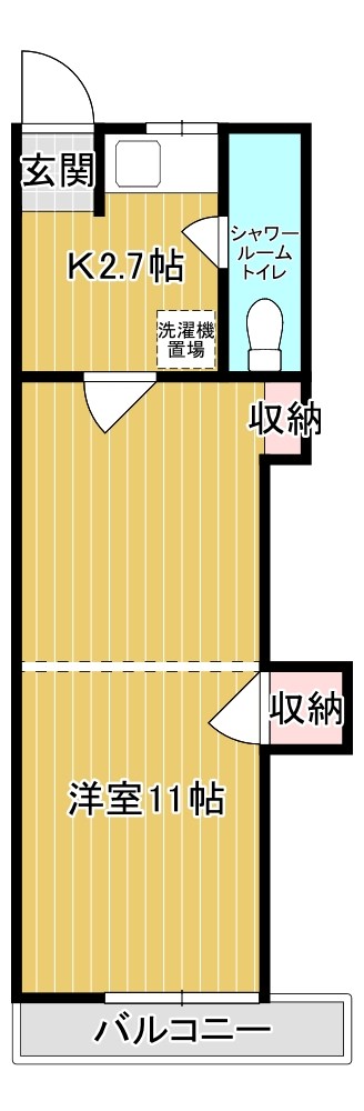 桃ケ丘アパートA棟 間取り