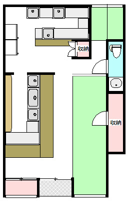 長門町T店舗 間取り