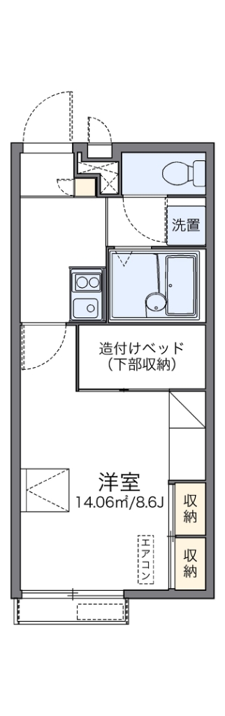 レオパレスカーサ　プラナス 間取り