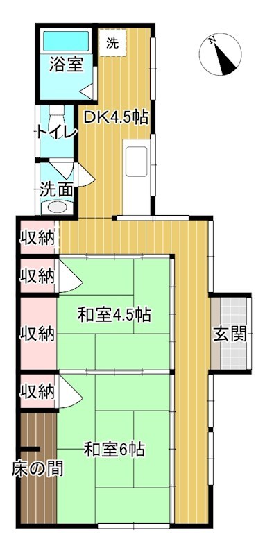 山の口町MA貸家 間取り