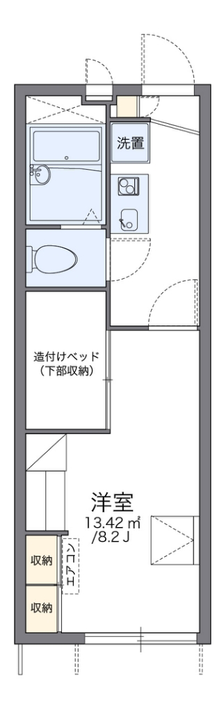 レオパレスダイケン５ 間取り
