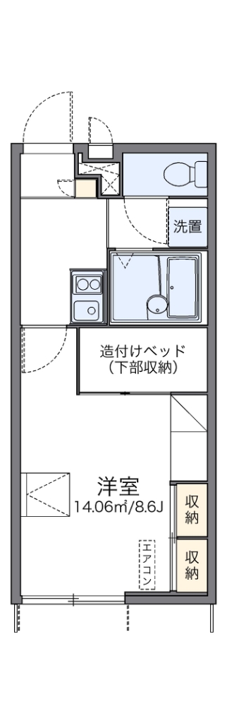 レオパレスカーサ　プラナス 間取り