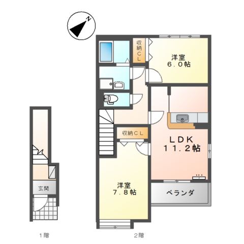 ウィステリア王司３番館 間取り