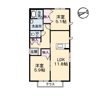 シャーメゾンスマイルアイ 間取り