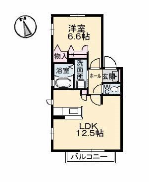 シャーメゾン　カナリー 間取り