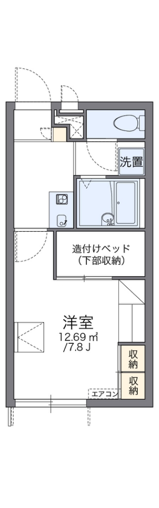 レオパレスディライトフル 間取り