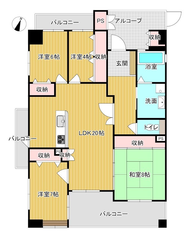 アドバンス２１ベイスクエア下関 間取り