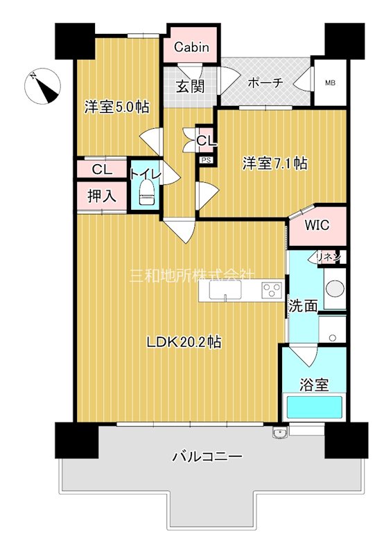 サンパーク長府オーシャンテラス 間取り