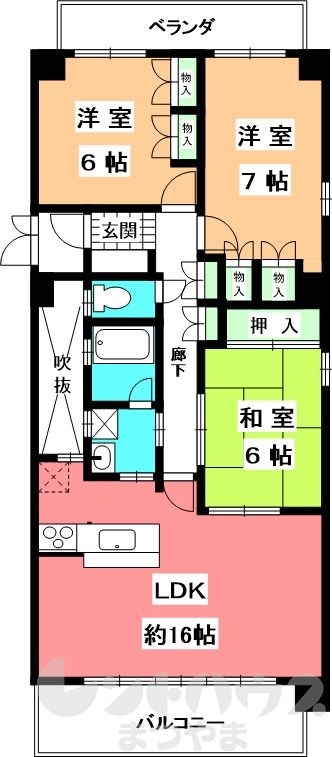 ヴォルジュ石手 間取り