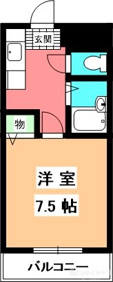 ハイツ島口 間取り