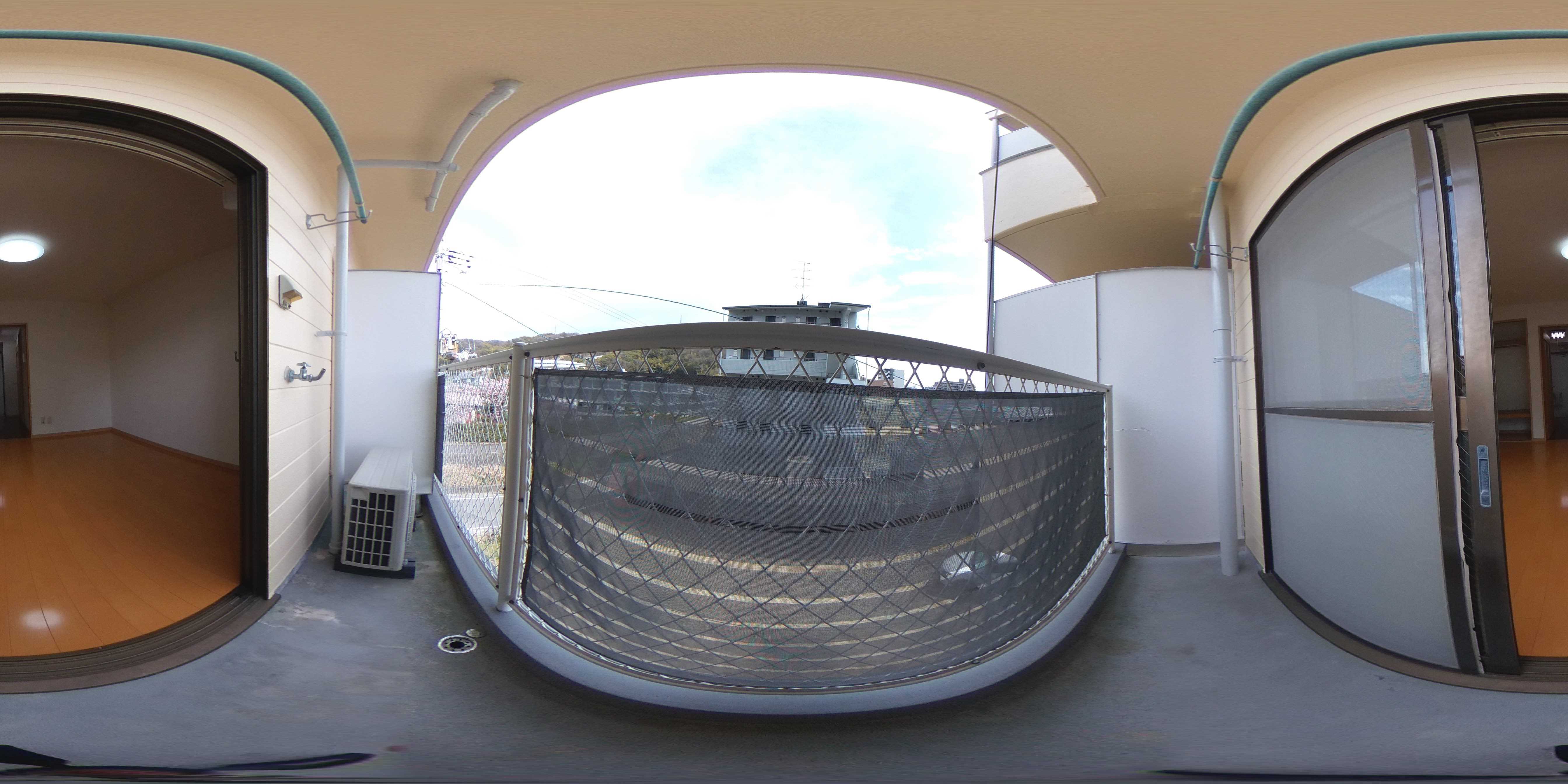 ハイツ島口 ベランダ