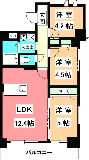 GARIREO　CITY　TERRACE 間取り