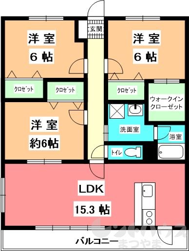 エリヴェール道後 間取り