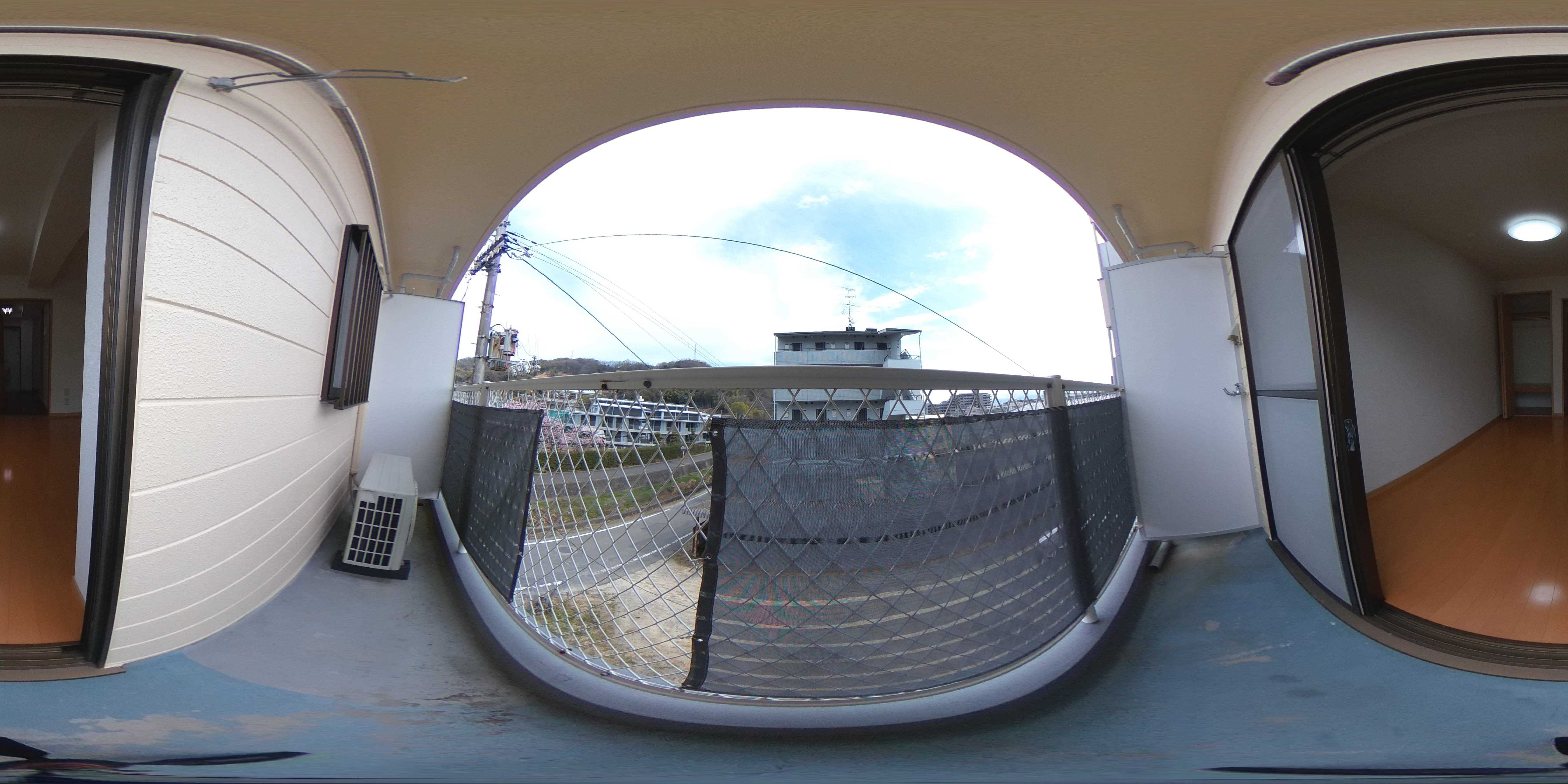 ハイツ島口 ベランダ