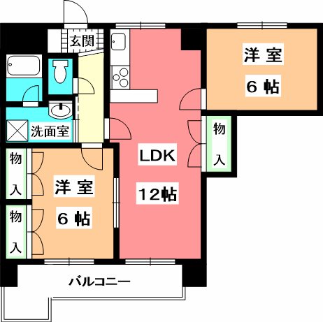 KマンションNo.6 間取り