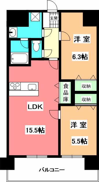 ブライムタワー古川 間取り