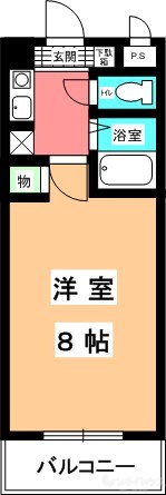 ラッキー西一万ハイツ 間取り