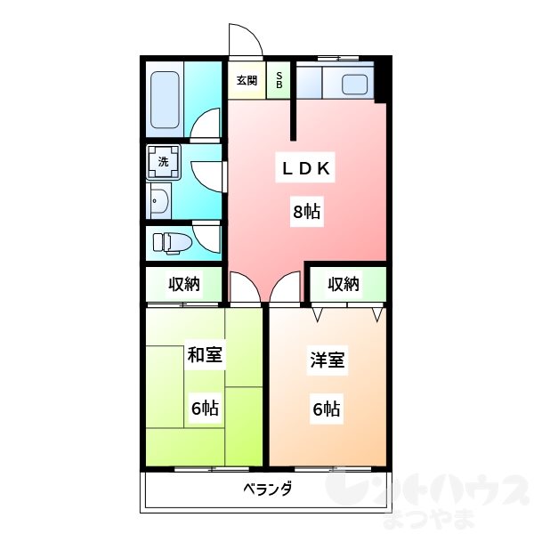 松山西ハイツ 間取り