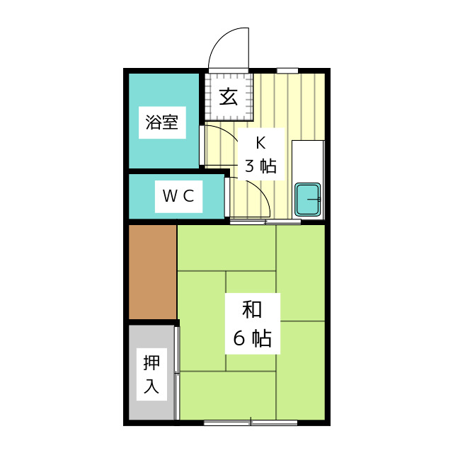 川本アパート 間取り