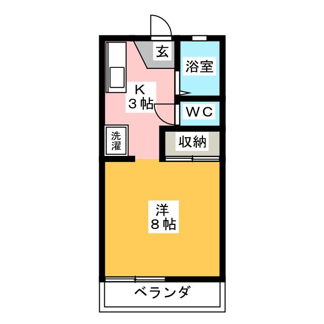 石神ハイツＤ 間取り