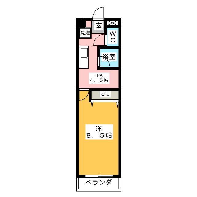 バンベール高辻 間取り