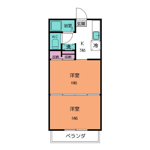 シャンパレスワコー 間取り