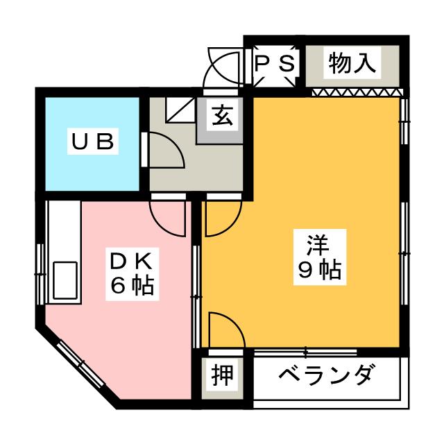 サンハイツ鶴羽 間取り