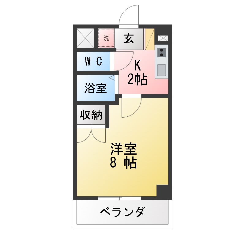 ヤマトマンション大須Ⅰ 間取り