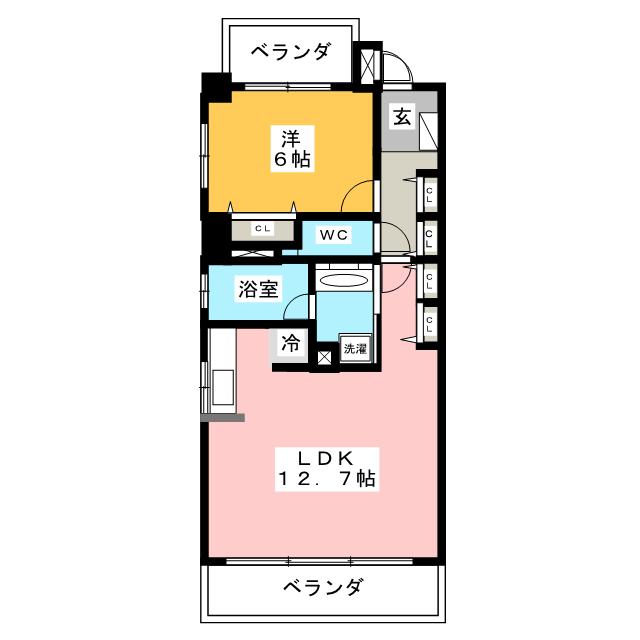 グラン・アベニュー鶴舞 間取り