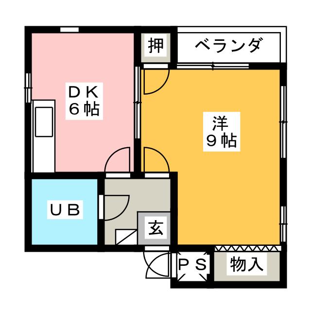 サンハイツ鶴羽 間取り