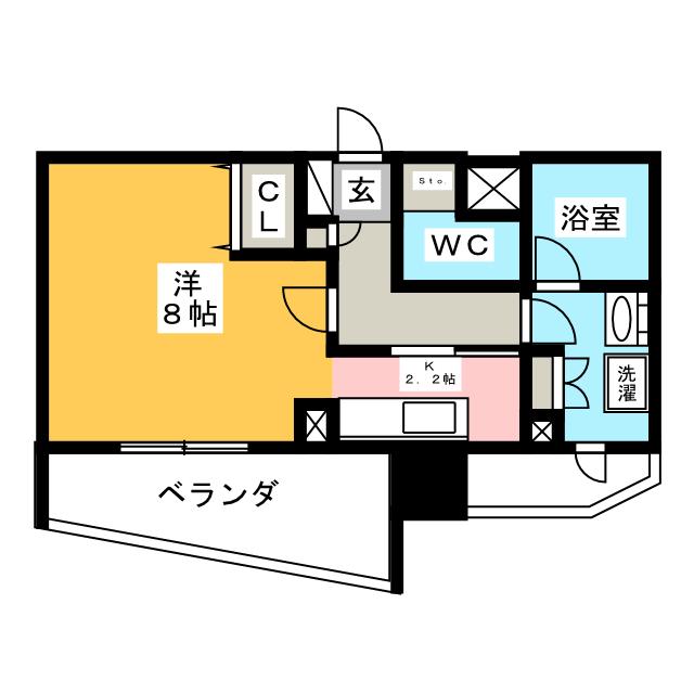 グラン・アベニュー鶴舞 間取り