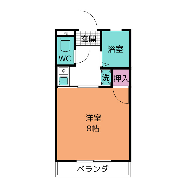 ハイツイーストリバーサンシャインＢ 間取り