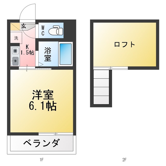 ル・クールＫ１ 間取り