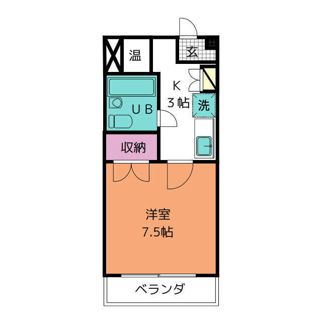 アンフェニ鶴田 間取り