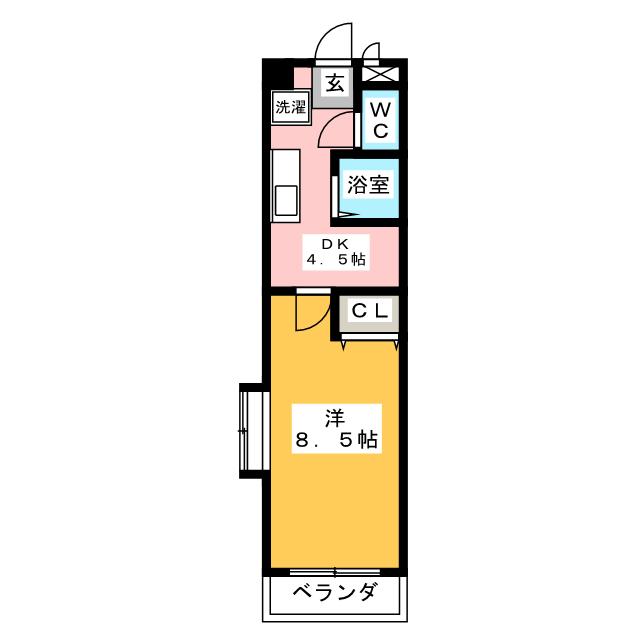 バンベール高辻 間取り