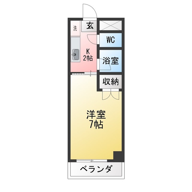 ハイツ竹長 間取り