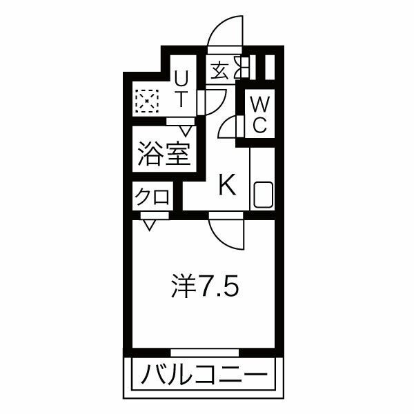 Cieluje中村日赤(シェルジェ中村日赤) 間取り