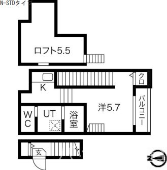 K・Dream堀田  間取り