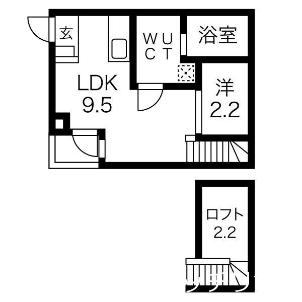 愛知県名古屋市中区新栄３丁目 間取り