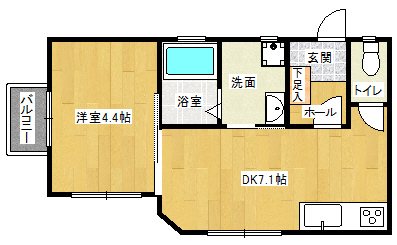 PHOENIX大橋南 間取り