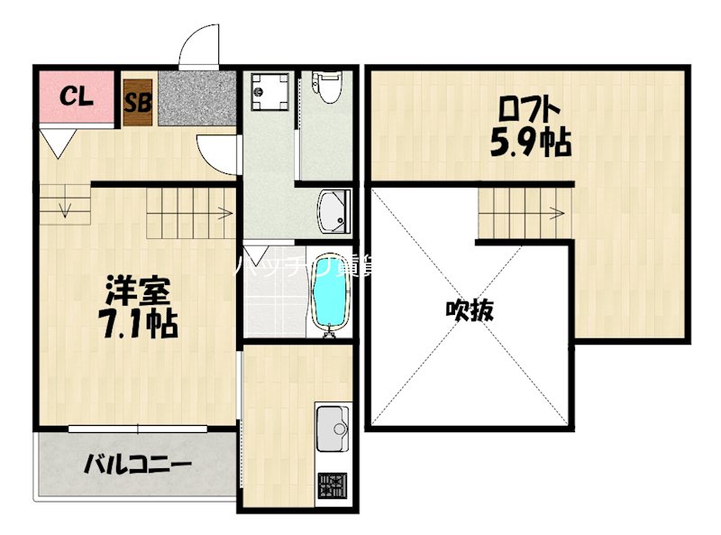 Sky Grace 西片江 間取り