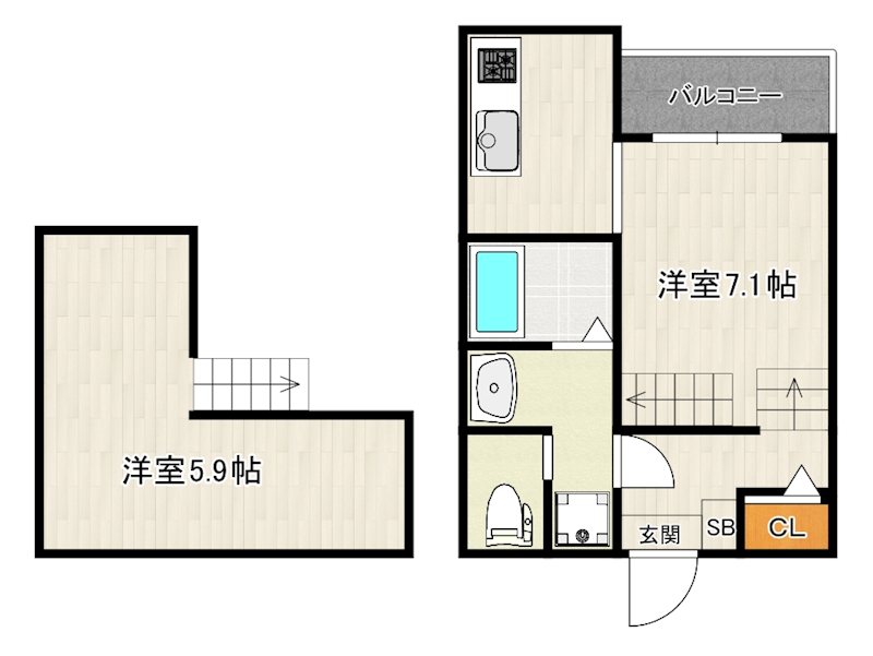 Sky Grace 西片江 間取り