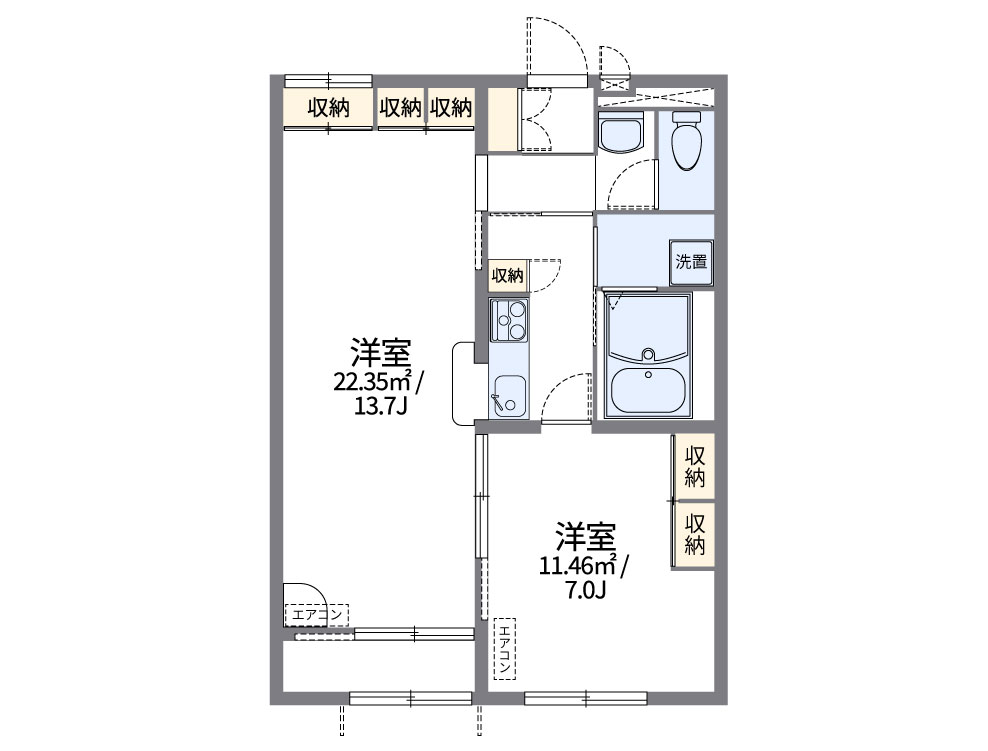 レオパレス柳澤 間取り