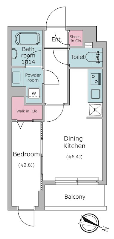 ドゥーエ梅屋敷 間取り