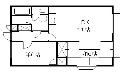 シャンハイツ北与野 間取り