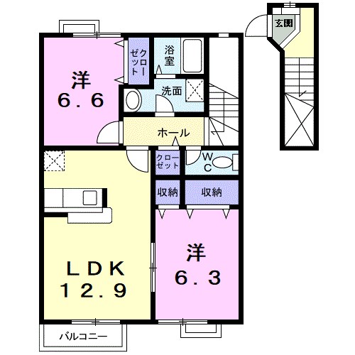 ピュールエタンⅡ 間取り図