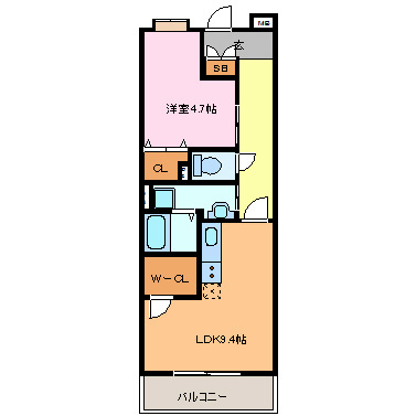 キャッスル常滑 間取り図