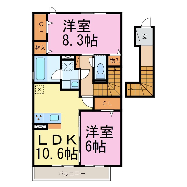 アイリス　B 間取り図